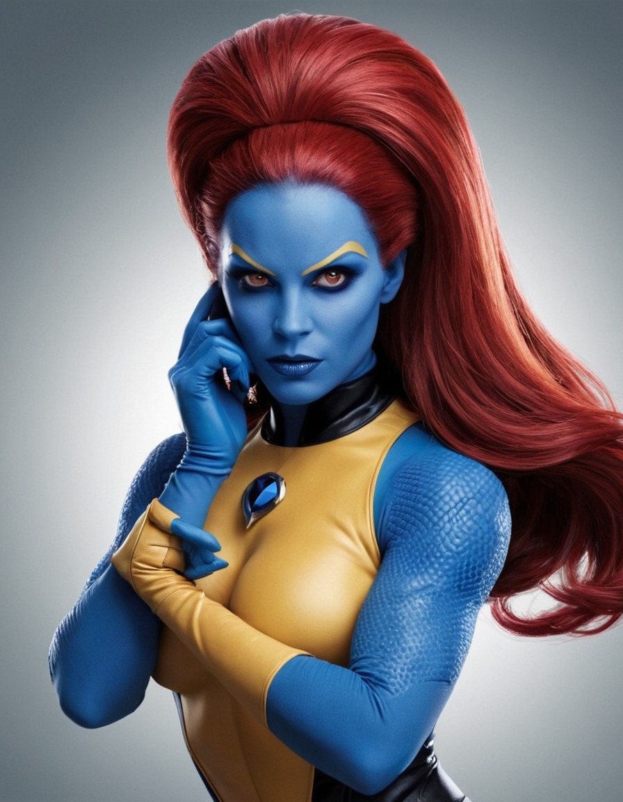 mystique, x-men, funny, caricature