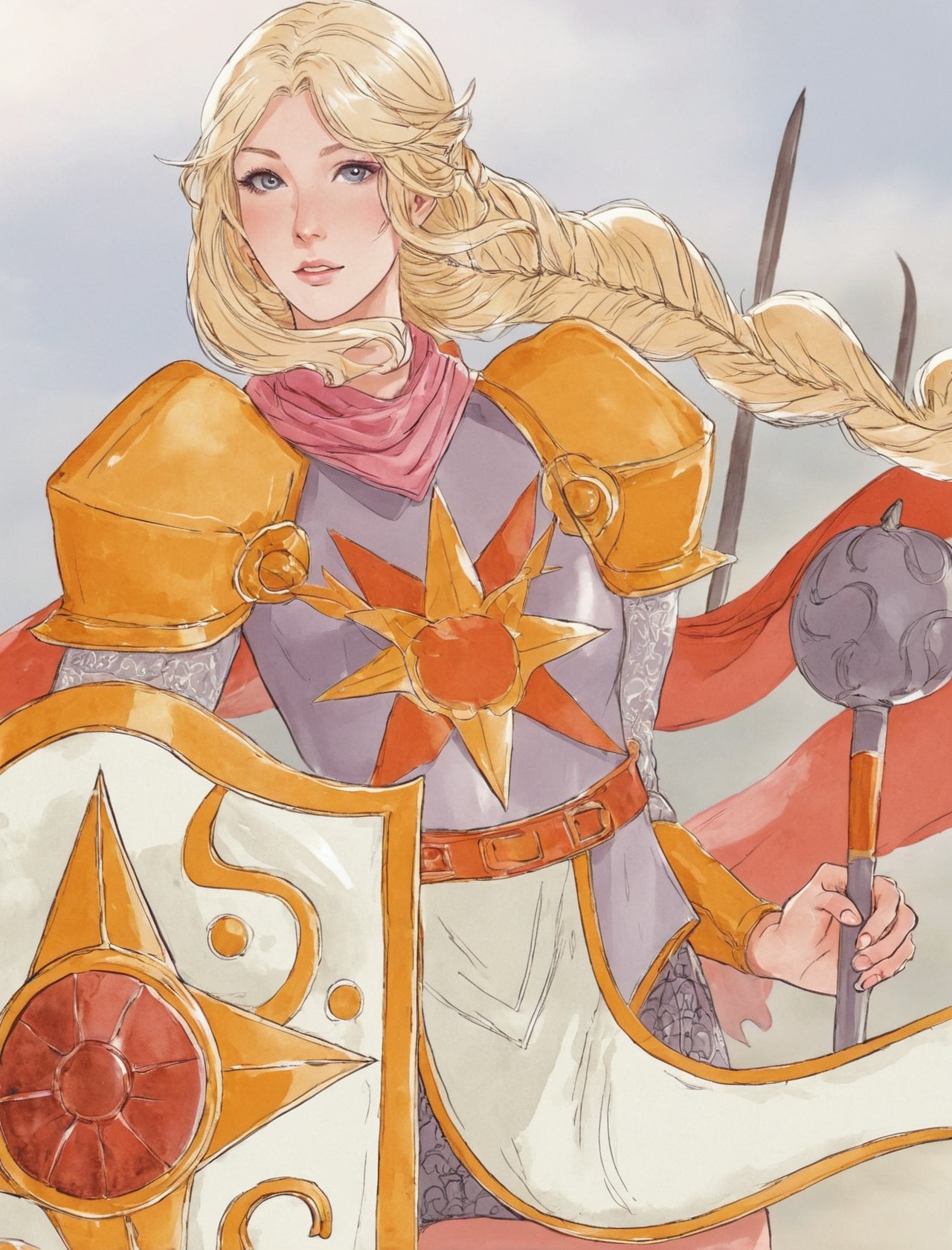 digitalart, fanart, characterdesign, originalcharacter, digitalpainting, warrior, fantasycharacter, knight, doodle, fantasy, fantasyillustration, oc, sketch