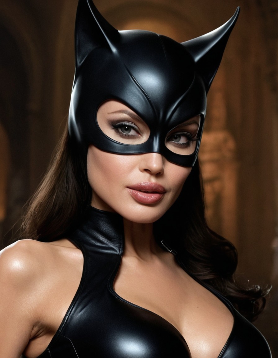 catwoman, angelina jolie, actress, superhero, feline, dc comics, film character