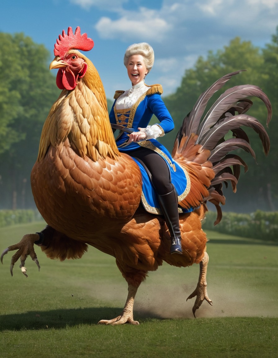 caricature, catherine the great, chicken, race, funny