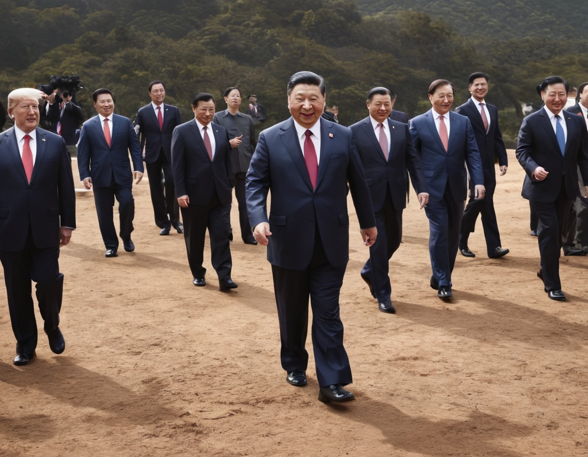 politics, diplomacy, summit, world leaders, conga line, xi jinping, china