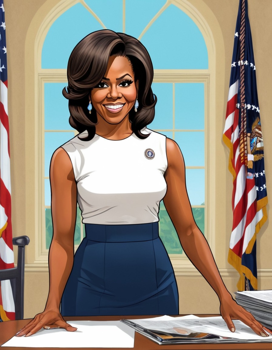 art, parody, michelle obama, famous artwork, politics