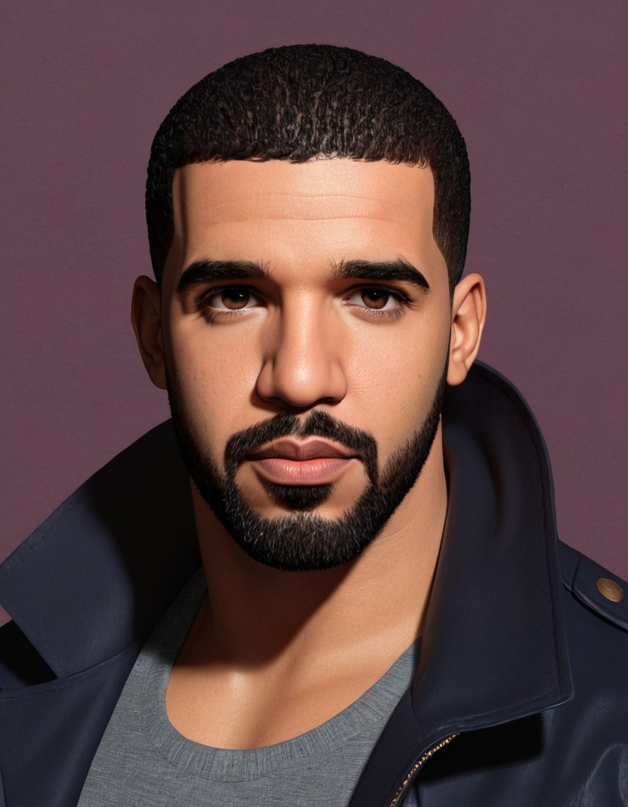 drake, portrait, painting, art, canadian musician, hip hop, celebrity