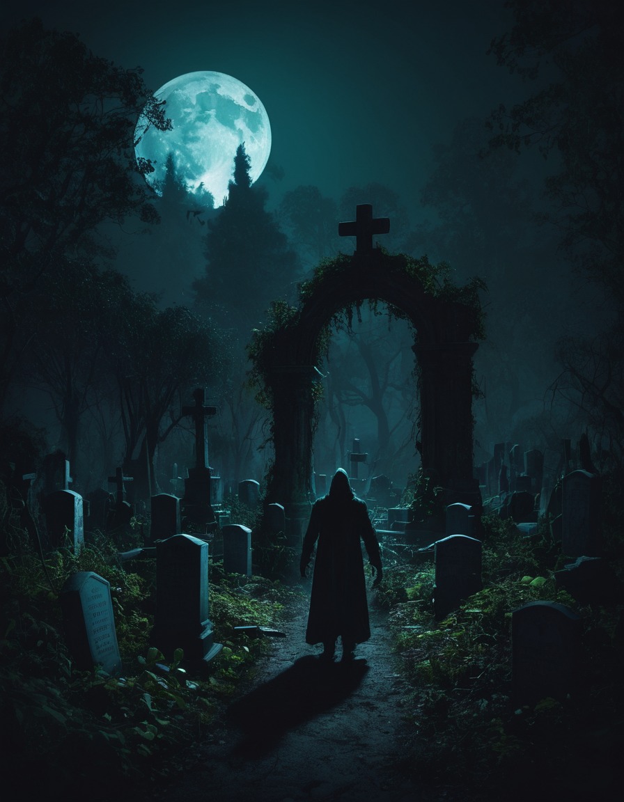 horror, lovecraftian, cemetery, darkness, mystery, lovecraft, howard lovecraft