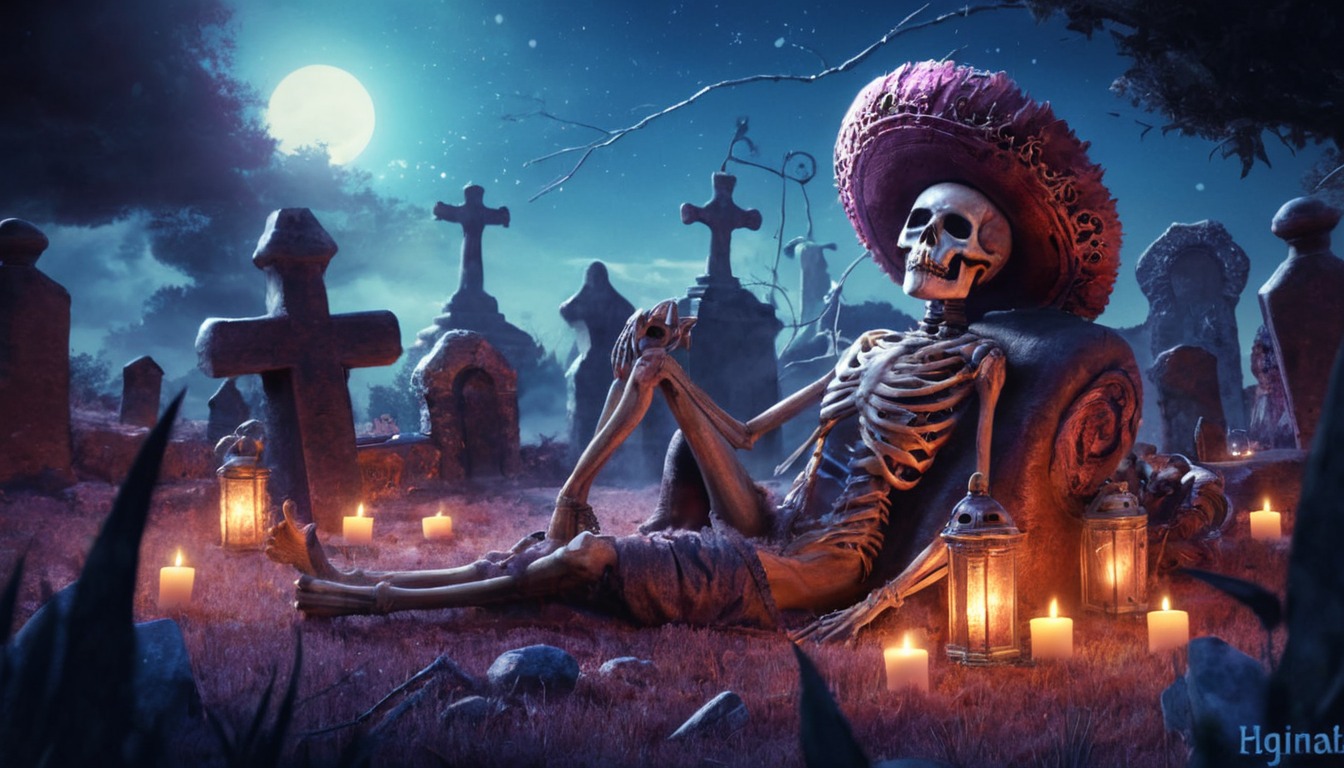 digitalart, horror, skull, cemetery, characterdesign, fantasyart, digitalpainting, wallpaper, spooky, adopt, adoptable, background, dayofthedead, diadelosmuertos, exclusive, fantasy, originalcharacter, deadmansparty, aiart, adoptablesopen