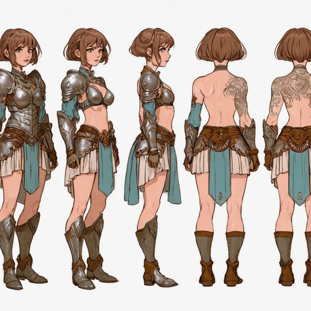 characterdesign, adoptable, warrior, characterconcept, referencesheet, rpg, fighter, digitalart, anime, animegirl, conceptart, originalcharacter, fantasyart