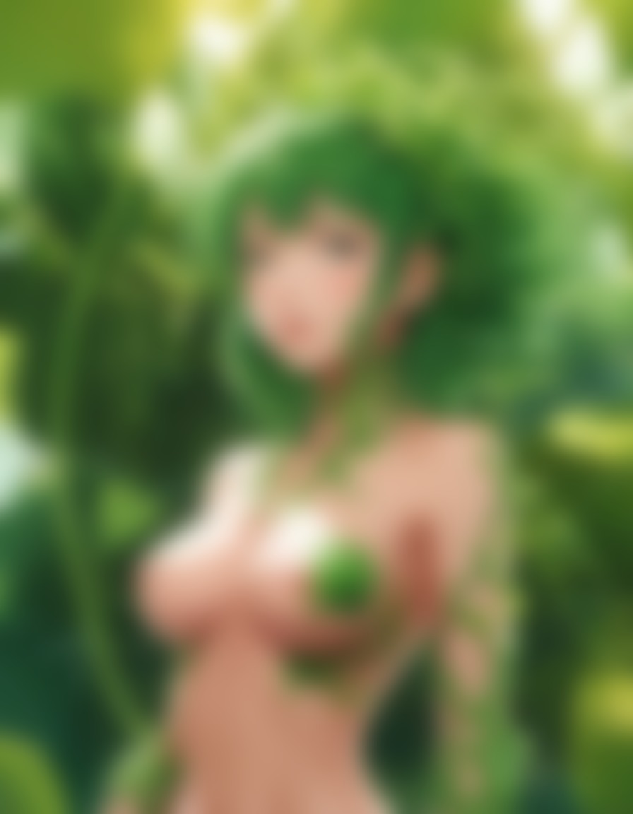 mutations, woman, female, anime, plant-like characteristics, photosynthesis, vines