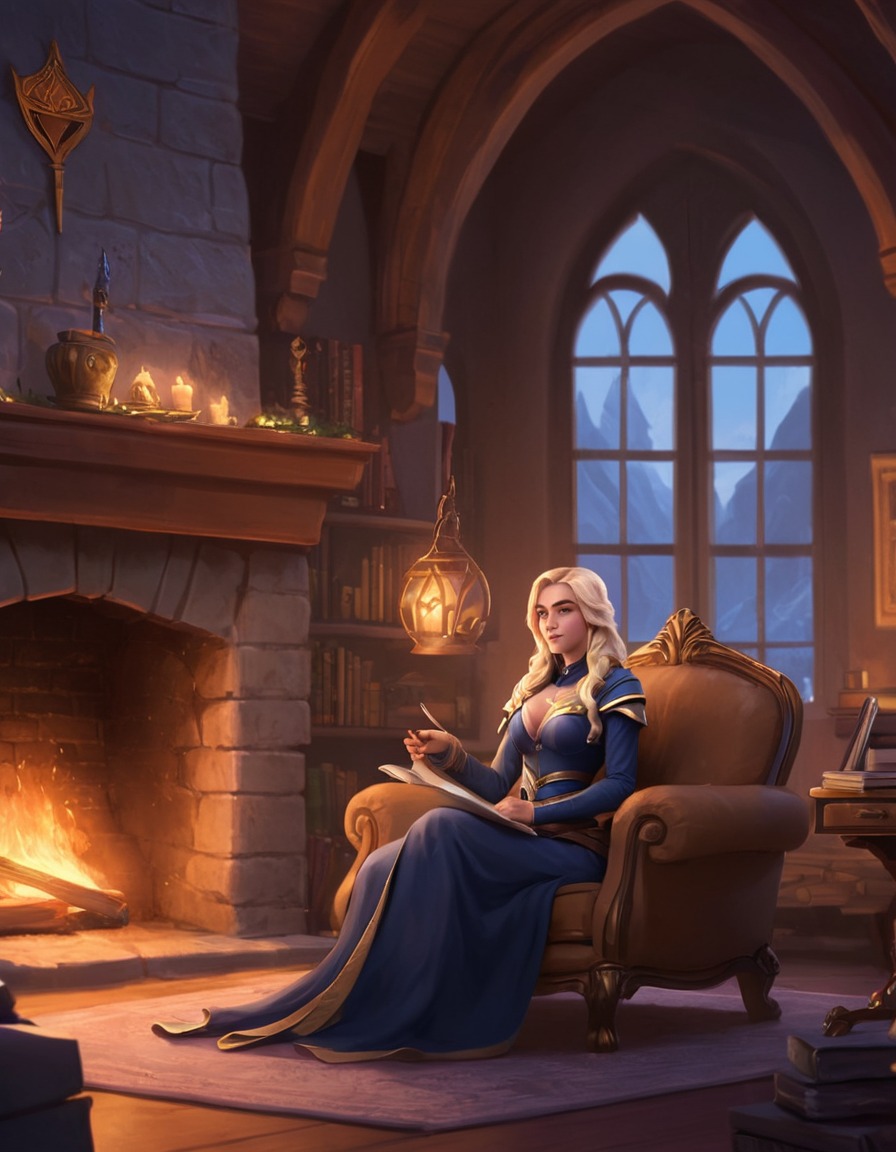 fantasy, world of warcraft, mage, scholar, warmth, games, girls from games