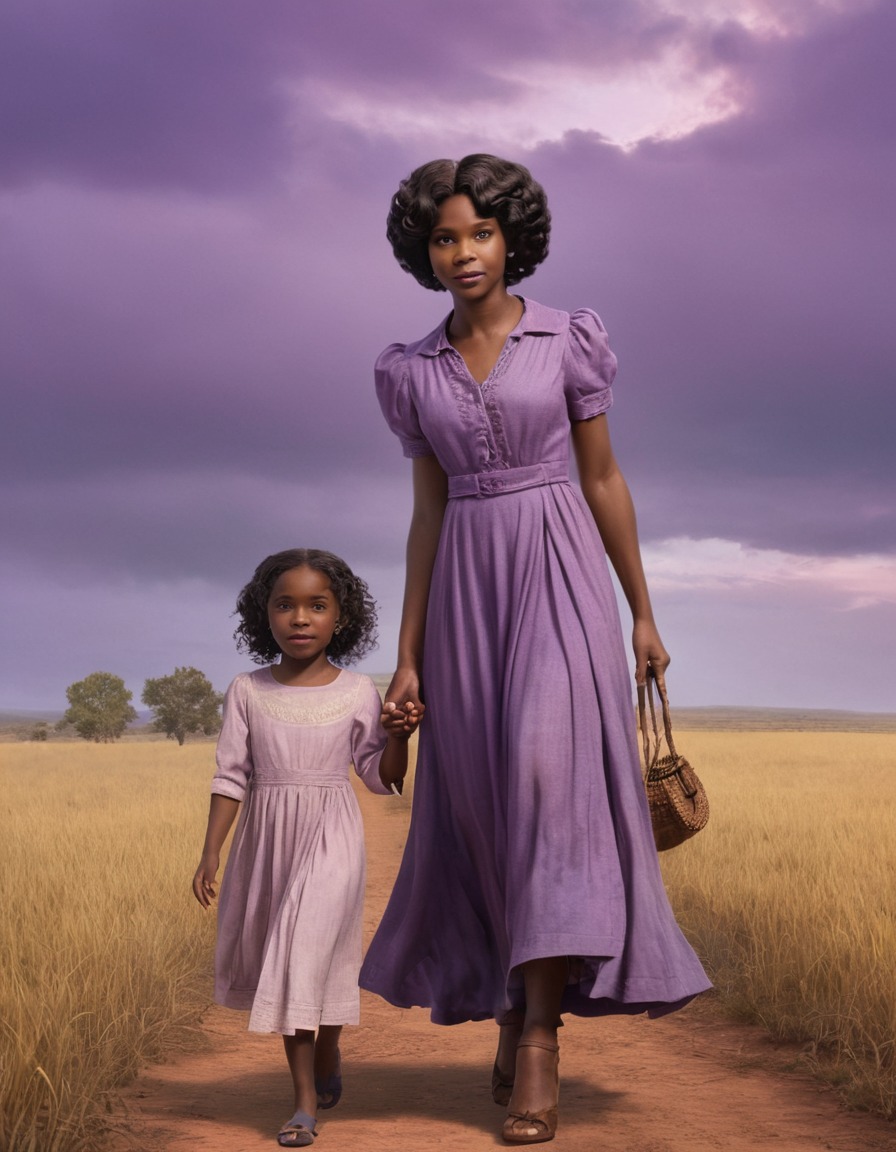 the color purple, celie, nettie, reunion, sisters, family, books