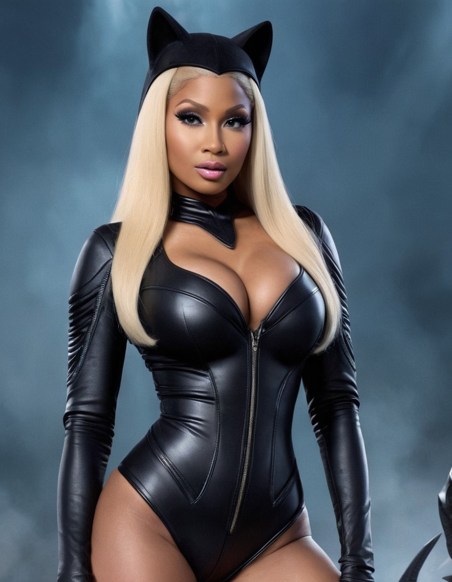 catwoman, nicki minaj, superhero, dc comics, rapper, music artist, costume