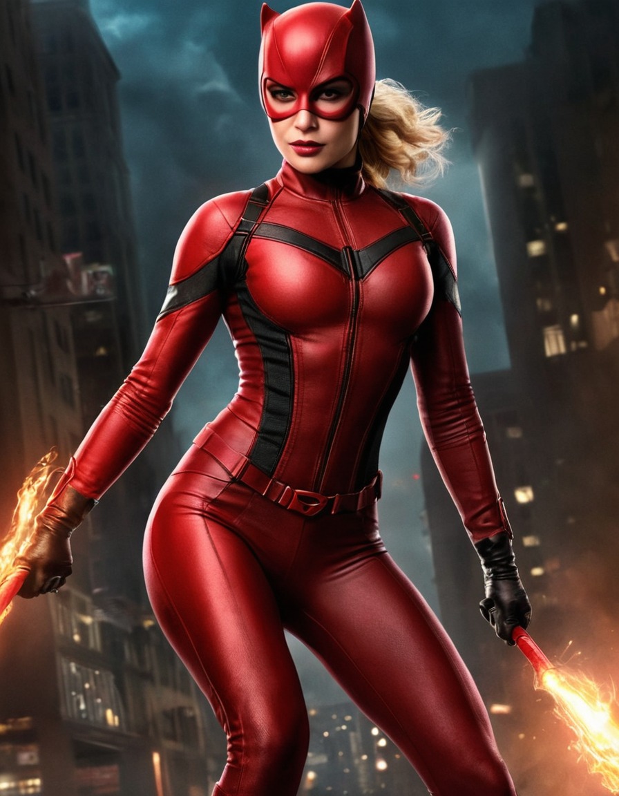 daredevil, female superhero, marvel comics, superhuman abilities, blind superhero, crime fighter