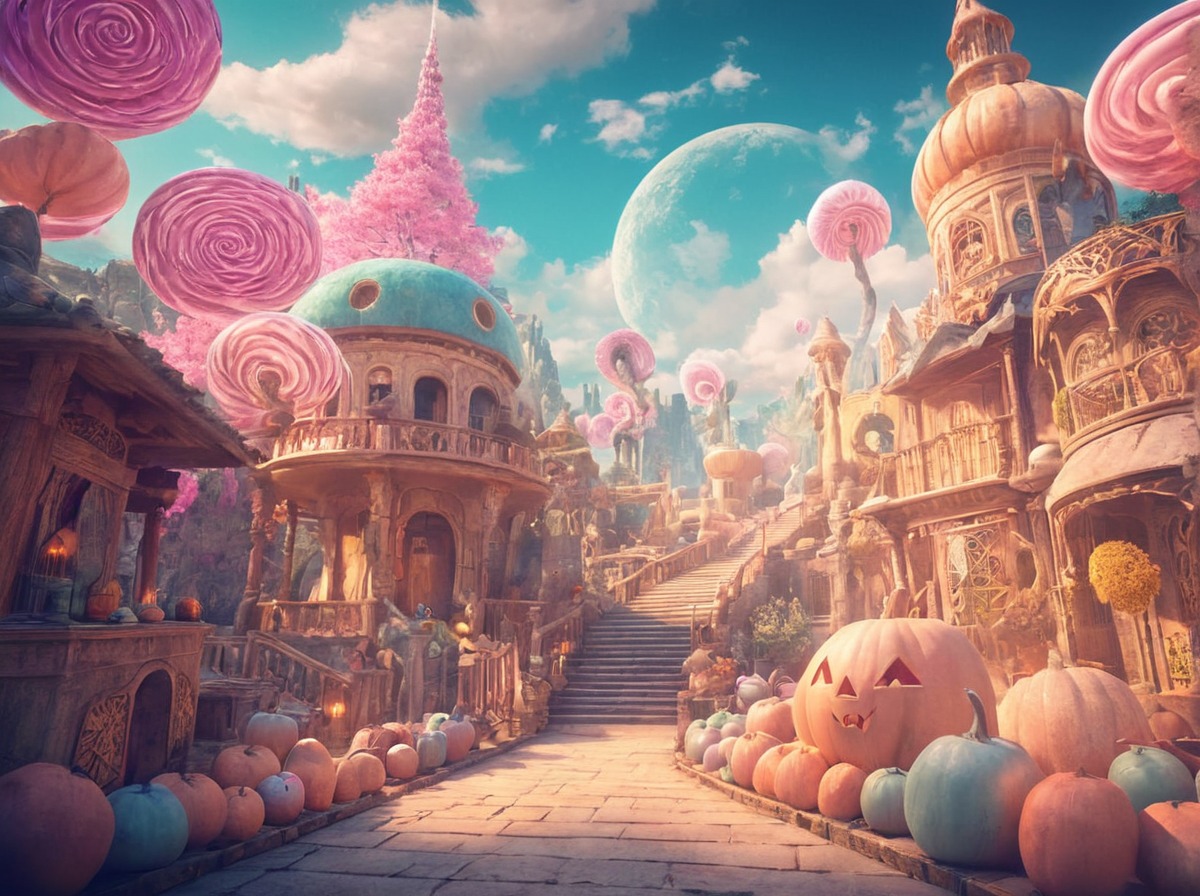 digitalart, cartoon, magic, fantasyart, surreal, beautiful, candy, colorful, epic, fairytail, fancyfair, fantasy, house, land, landscape, landscapescenery, lollipop, photoshop, serene, sugar, sunset, sweets