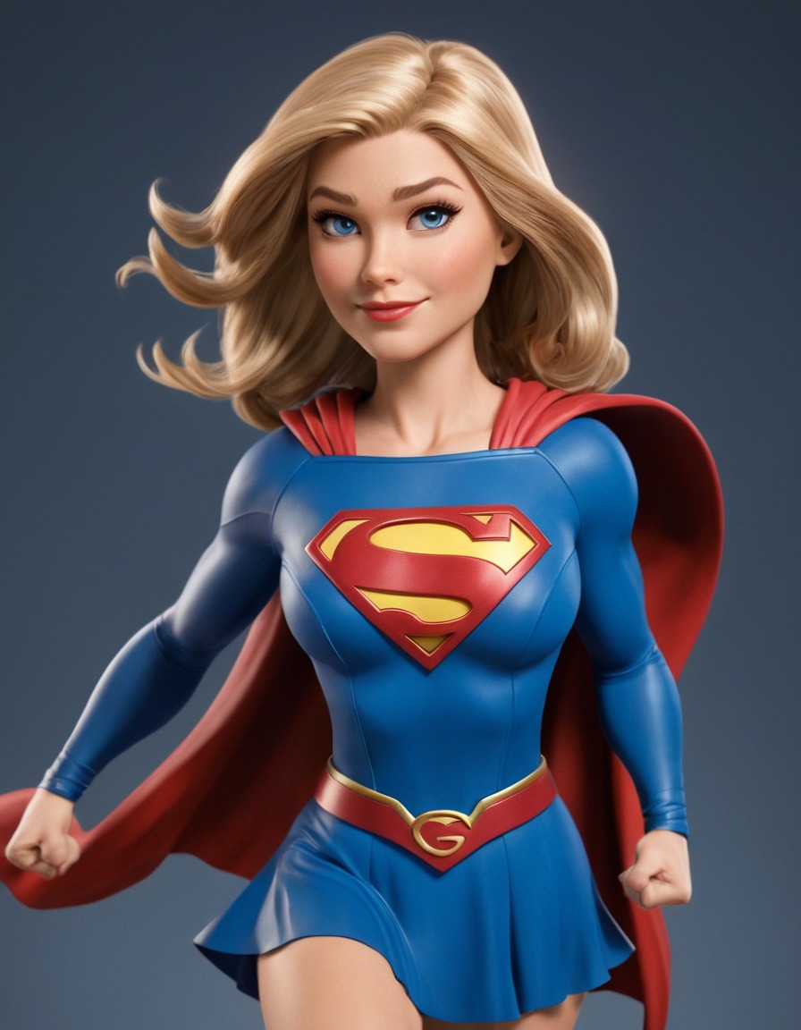 fun, supergirl (dc comics), caricature, humor, dc comics