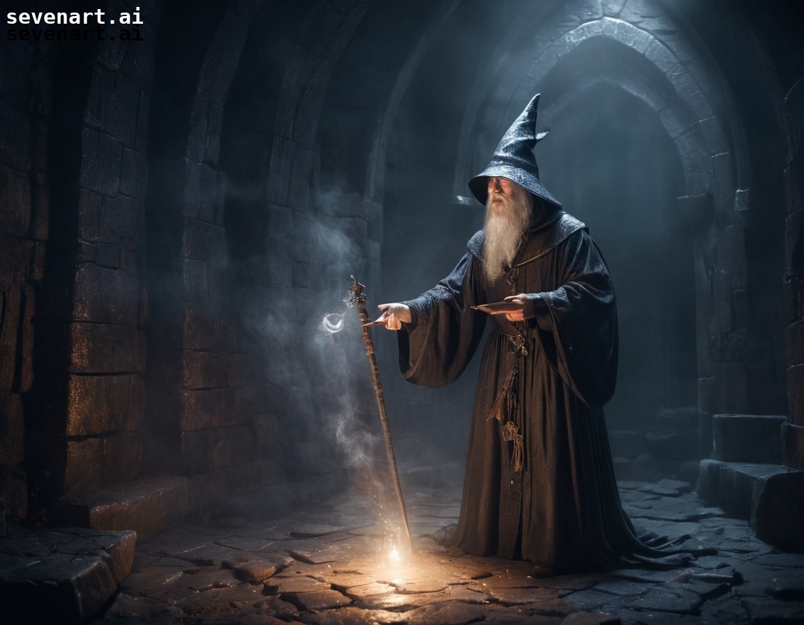 wizard, spellcasting, medieval, dungeon, mystical, middle ages