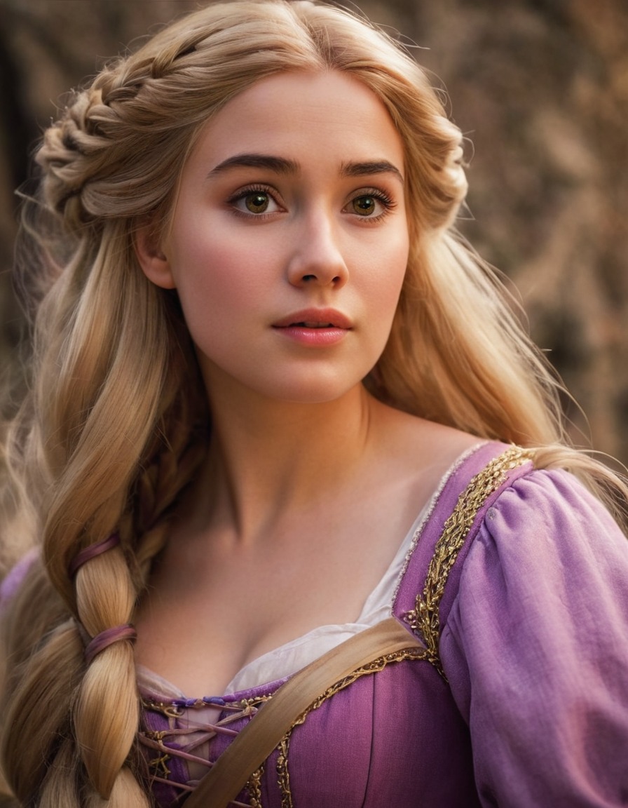 rapunzel, tangled, disney princess, long hair, fairytale, real adaptation, beauty