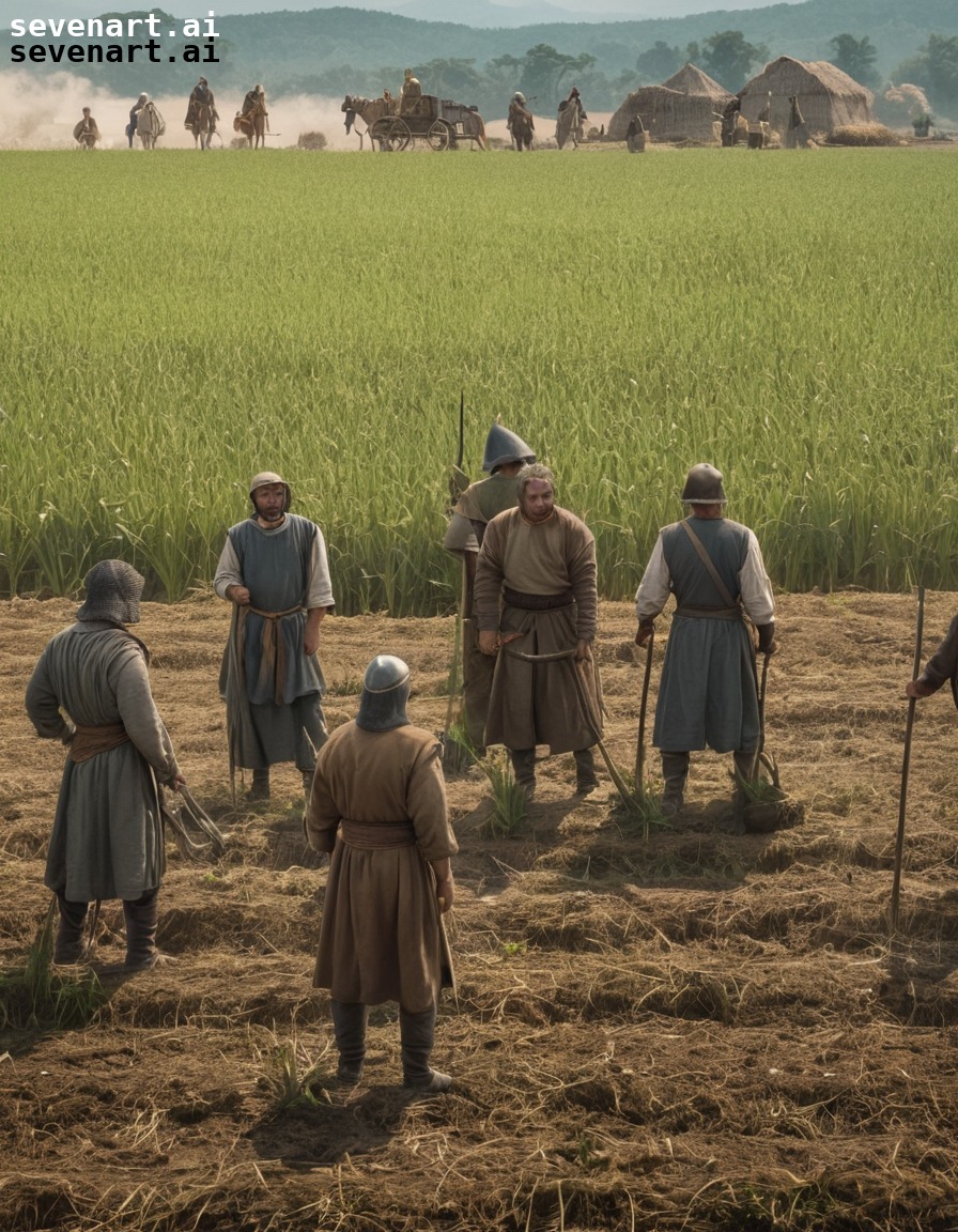 peasants, fields, feudalism, labor, hierarchy, middle ages