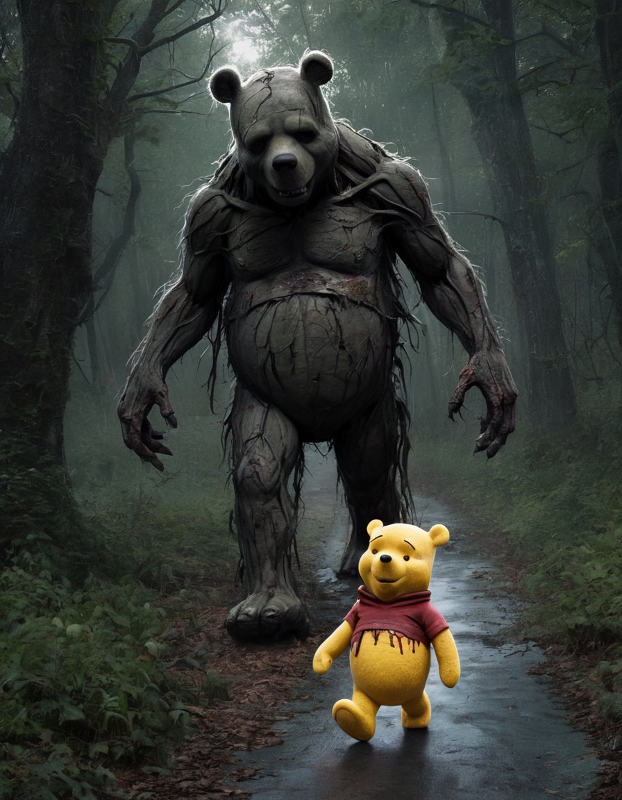 winnie the pooh, zombie, horror, hundred acre wood