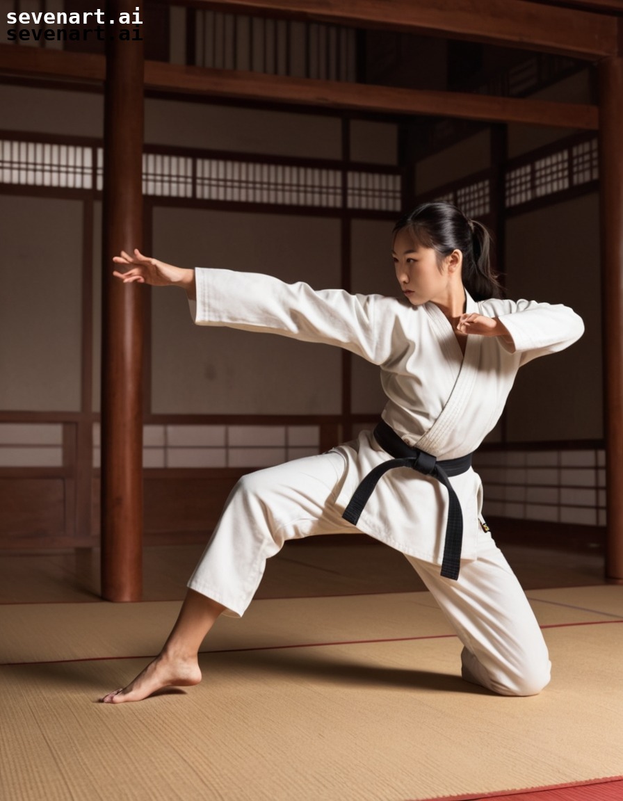 martial arts, woman, discipline, traditional, dojo, woman sport, sport