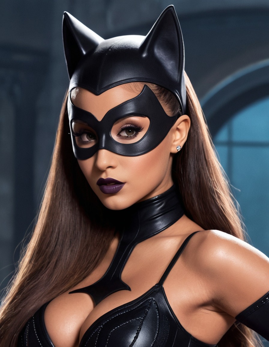 catwoman, ariana grande, dc comics, celebrity, singer, actress, superhero