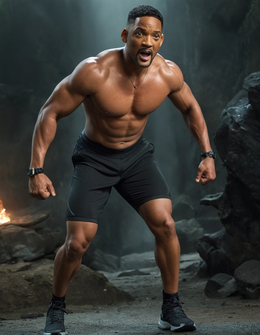 will smith, celebrity, fitness, muscular, action, workout, training