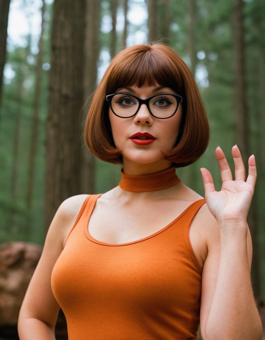 velma dinkley, scooby-doo, cartoon character, mystery solver, smart, brunette, fictional character