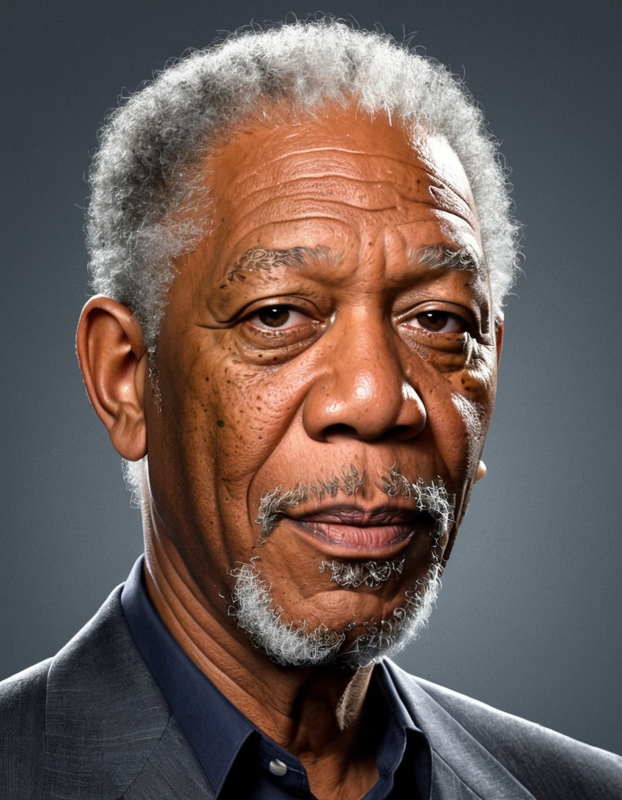 morgan freeman, funny, painting, celebrity, humor