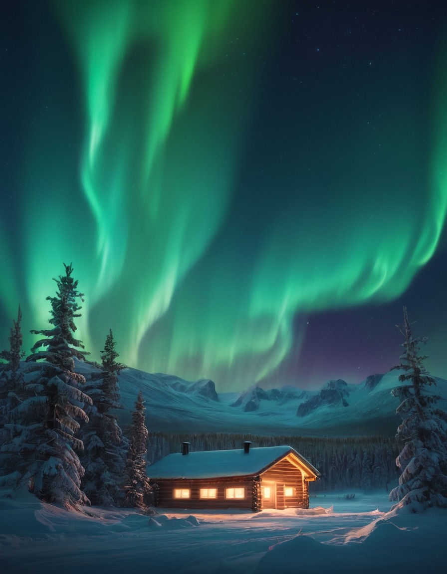 nature, aurora borealis, night sky, celestial, beauty