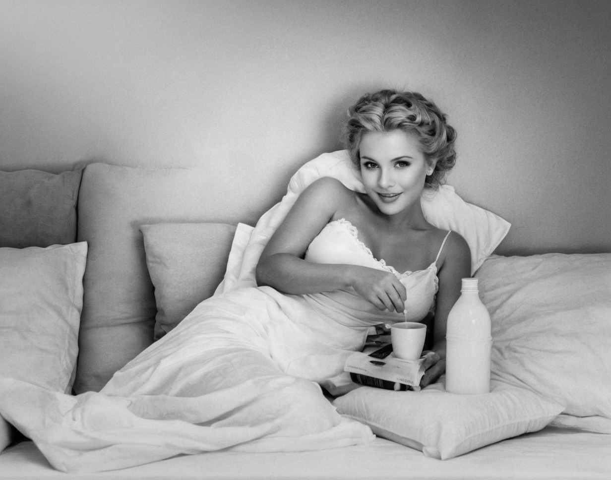 bw, black and white, preto e branco, noir et blanc, 黒と白, schwarzweiß, retro, vintage, andre de dienes, marilyn monroe, breakfast, 1953, 1950s actresses, 50s, portrait, retrato, celebs, celebridade, ポートレート, 肖像, porträt, berühmtheit, 有名人, 名士, célébrité, cinema, movies, hollywood, 映画撮影, 映画