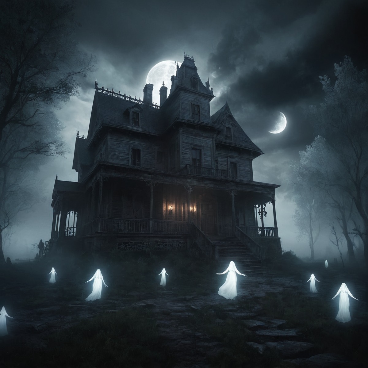 horror, creepy, ghost, spooky, halloween, digitalart, gothic, spirit, hauntedhouse, hauntingseason, aiart