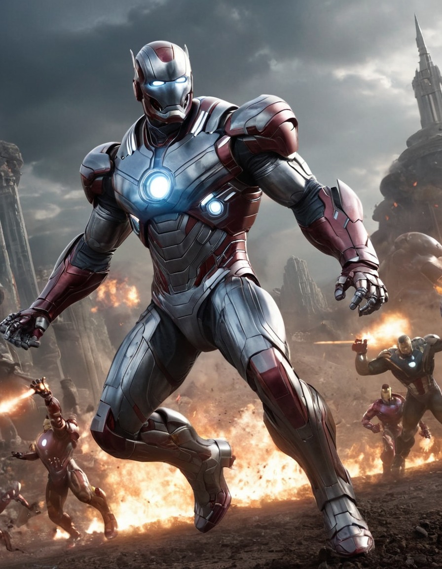 ultron, avengers, attack, artificial intelligence, robots, games, movies