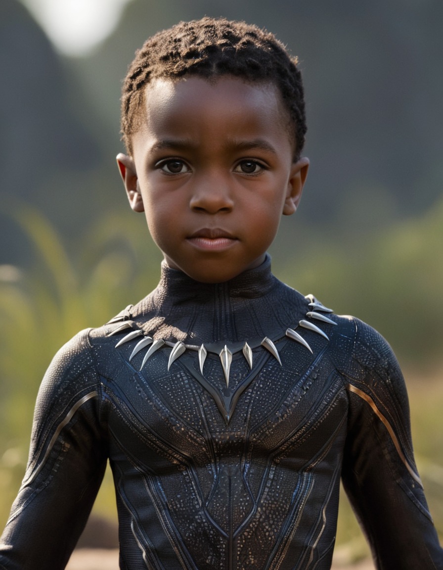 black panther, t'challa, marvel comics, superhero, childhood, wakanda