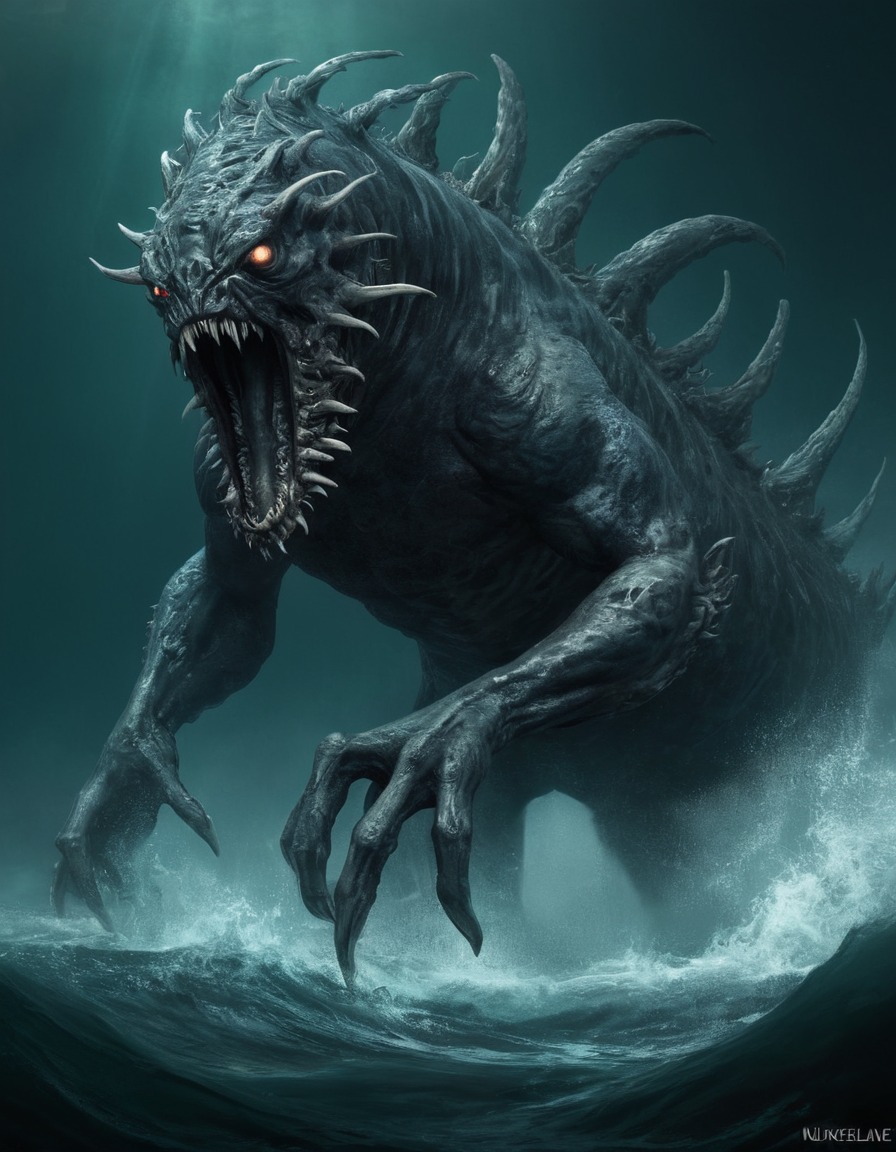 nuckelavee, sea monster, scottish folklore, mythical creature, nightmare fuel