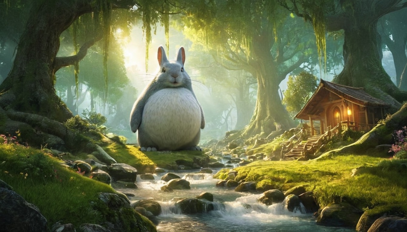 wallpaper, cute, nature, neighbor, soft, totoro