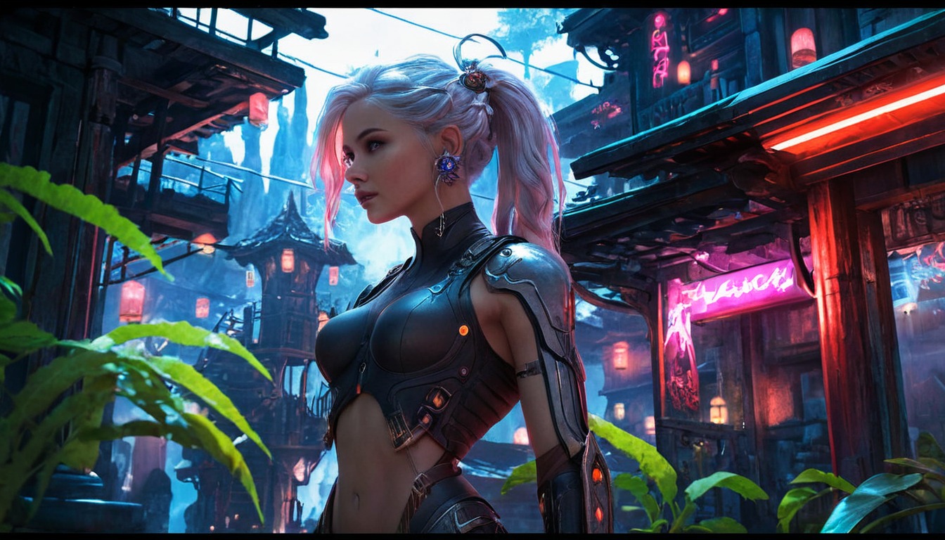 digitalart, characterdesign, pixelart, conceptart, scifi, wallpaper, architecture, cyberpunk, cyborg