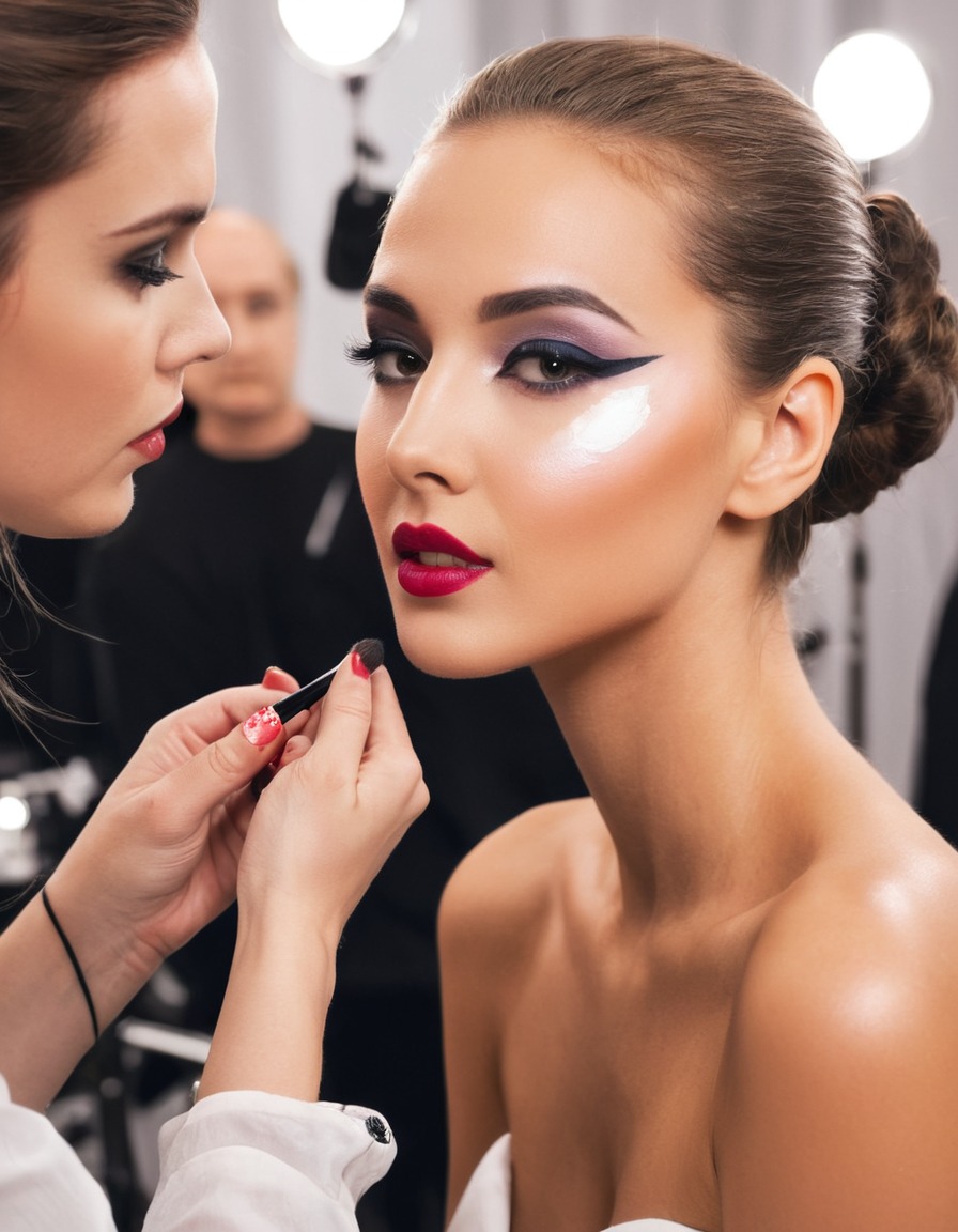 fashion, modeling, beauty, makeup, backstage, super woman, woman, super model