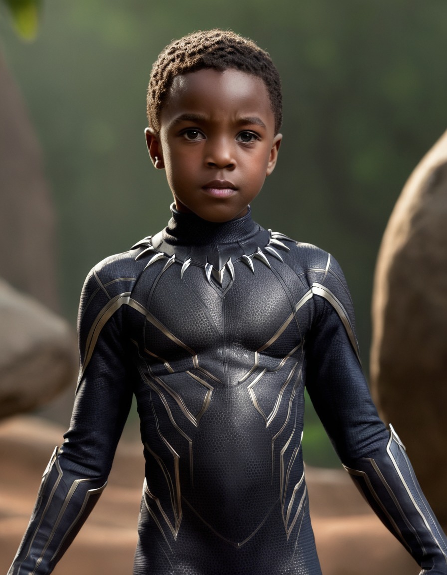 black panther, marvel, superhero, childhood, t'challa, wakanda