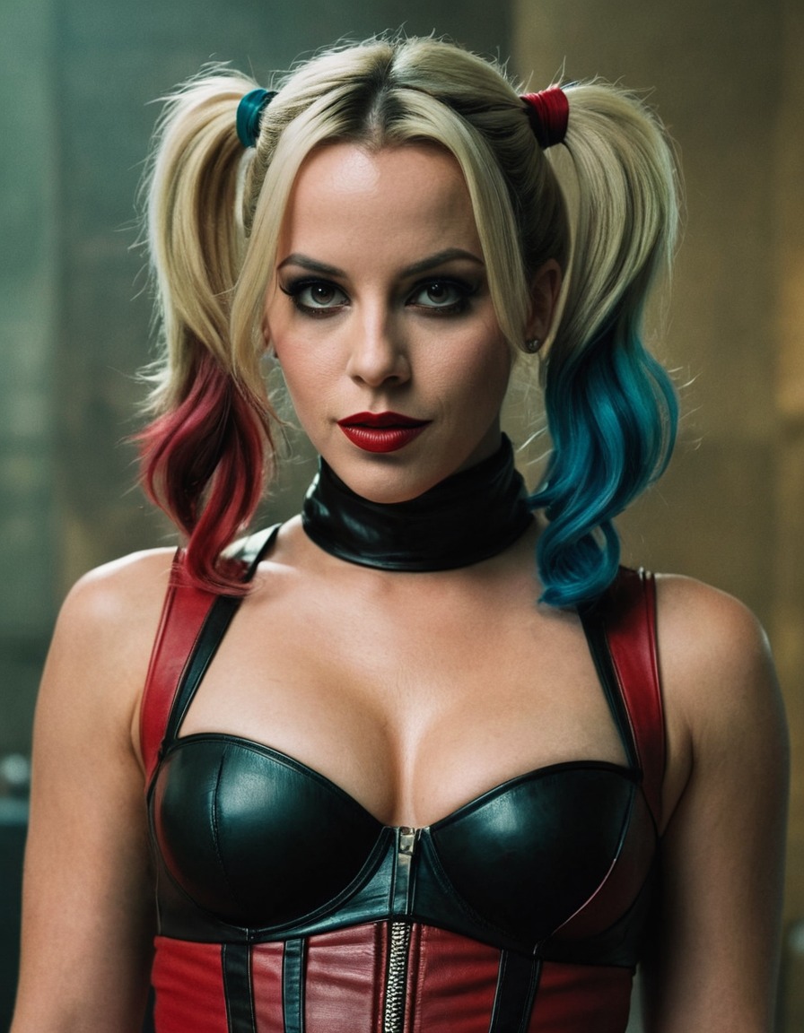 harley quinn, kate beckinsale, character portrayal, actress, dc comics, superhero, cosplay