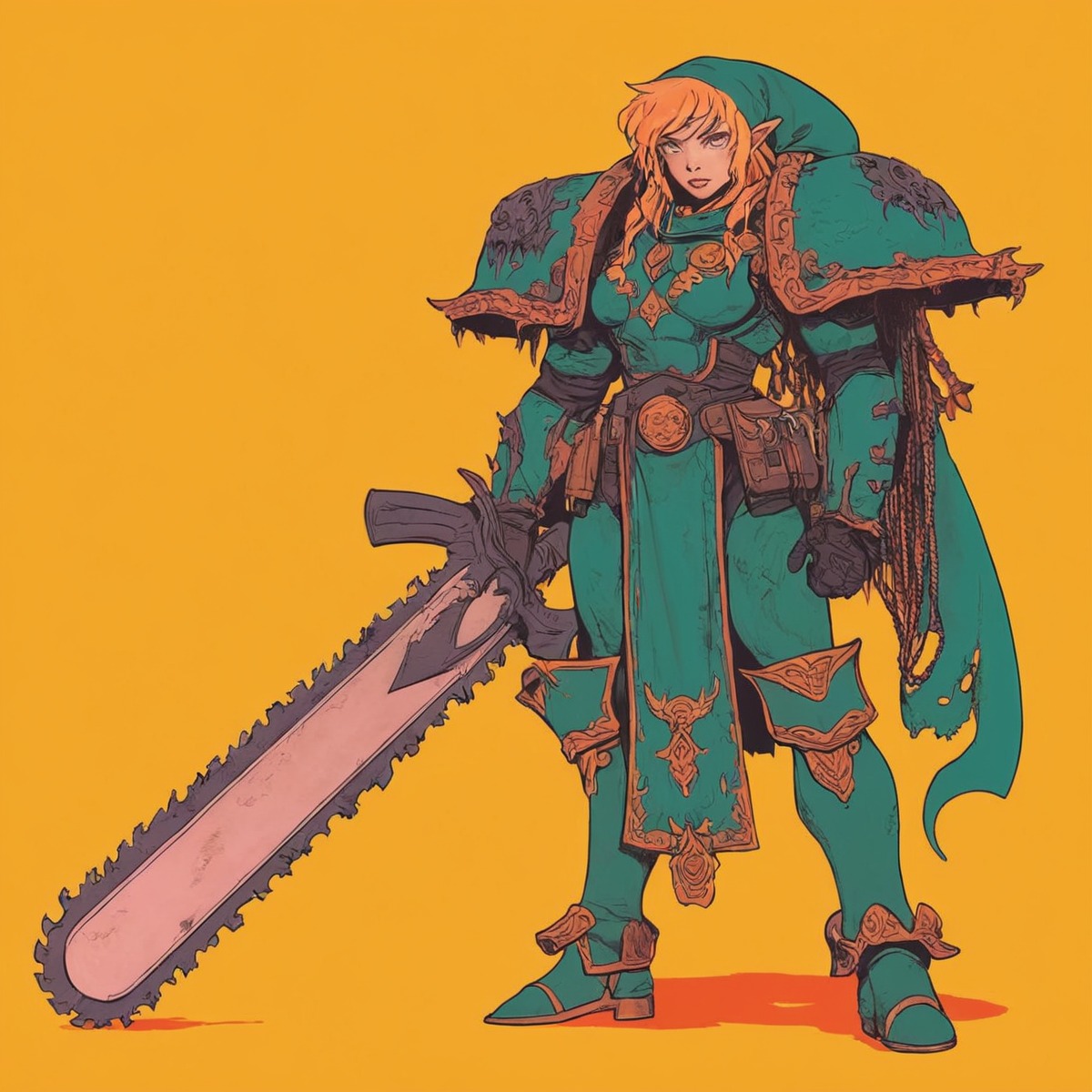 fanart, characterdesign, videogamefanart, nintendo, animedrawing, sword, link, chainsaw, chainsword, fanartdigital, powerarmor, spacemarine, thelegendofzelda, vgart, videogamecharacter, warhammer, warhammer40k, zelda, zeldafanart, generativeart, spacemarines40k, zelda_fanart, power_armor, zeldabreathofthewild, spacemarines40kfanart, spacemarine2, midjourney, midjourneyai, midjourneycommunity, zelda_tears_of_the_kingdom