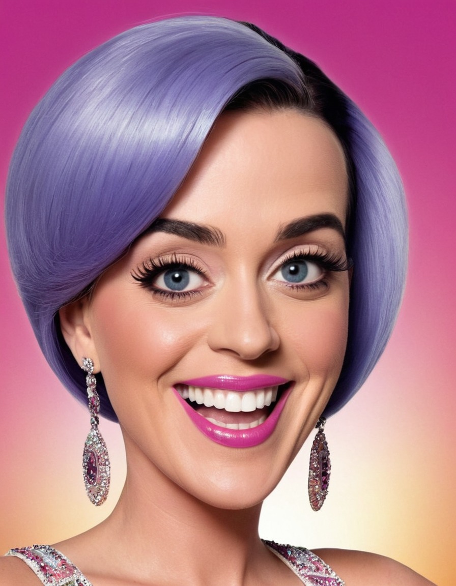 katy perry, celebrity, caricature, pop star, musician, funny, cartoon