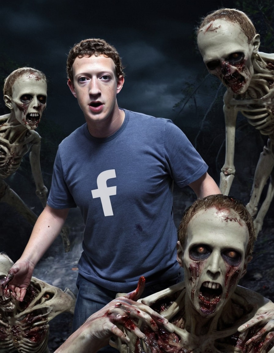 mark zuckerberg, zombie, social media, undead, ghosts, celebrities