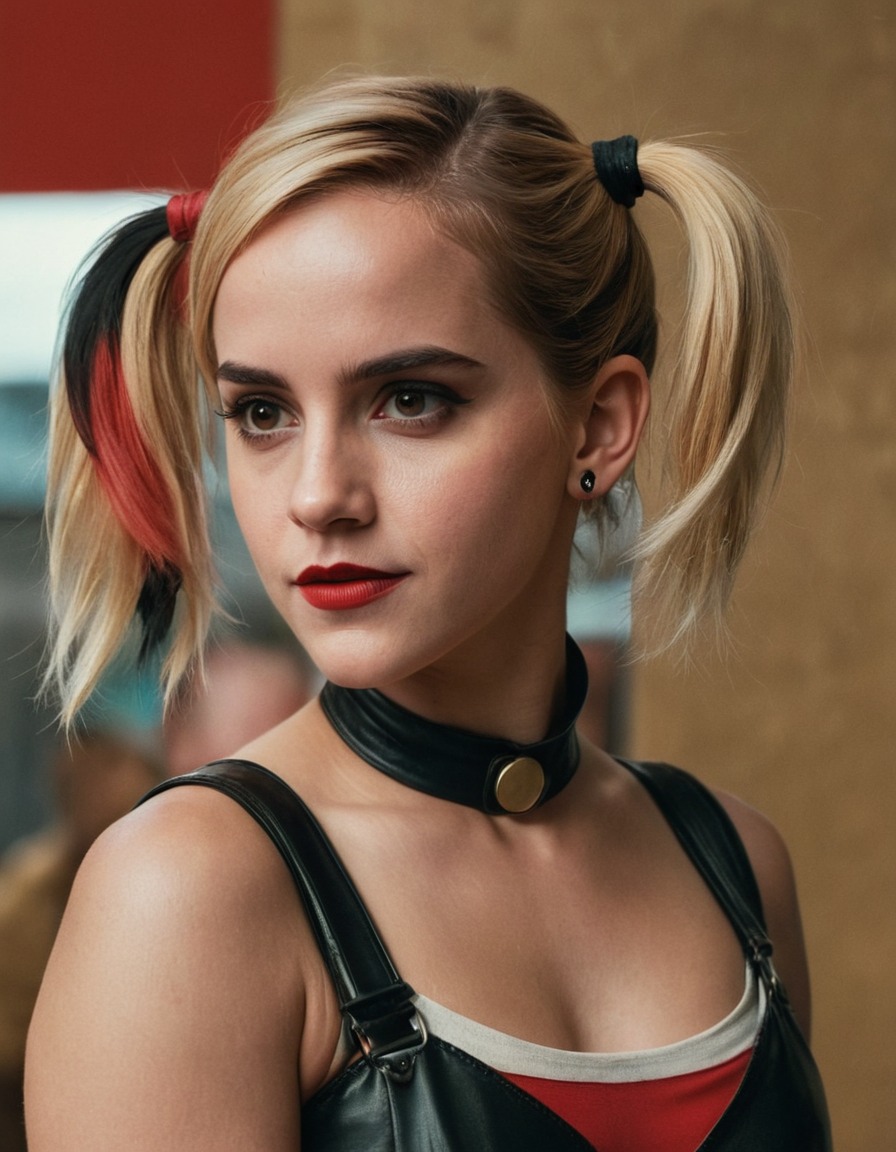 emma watson, harley quinn, actress, dc comics, superhero, character, adaptation