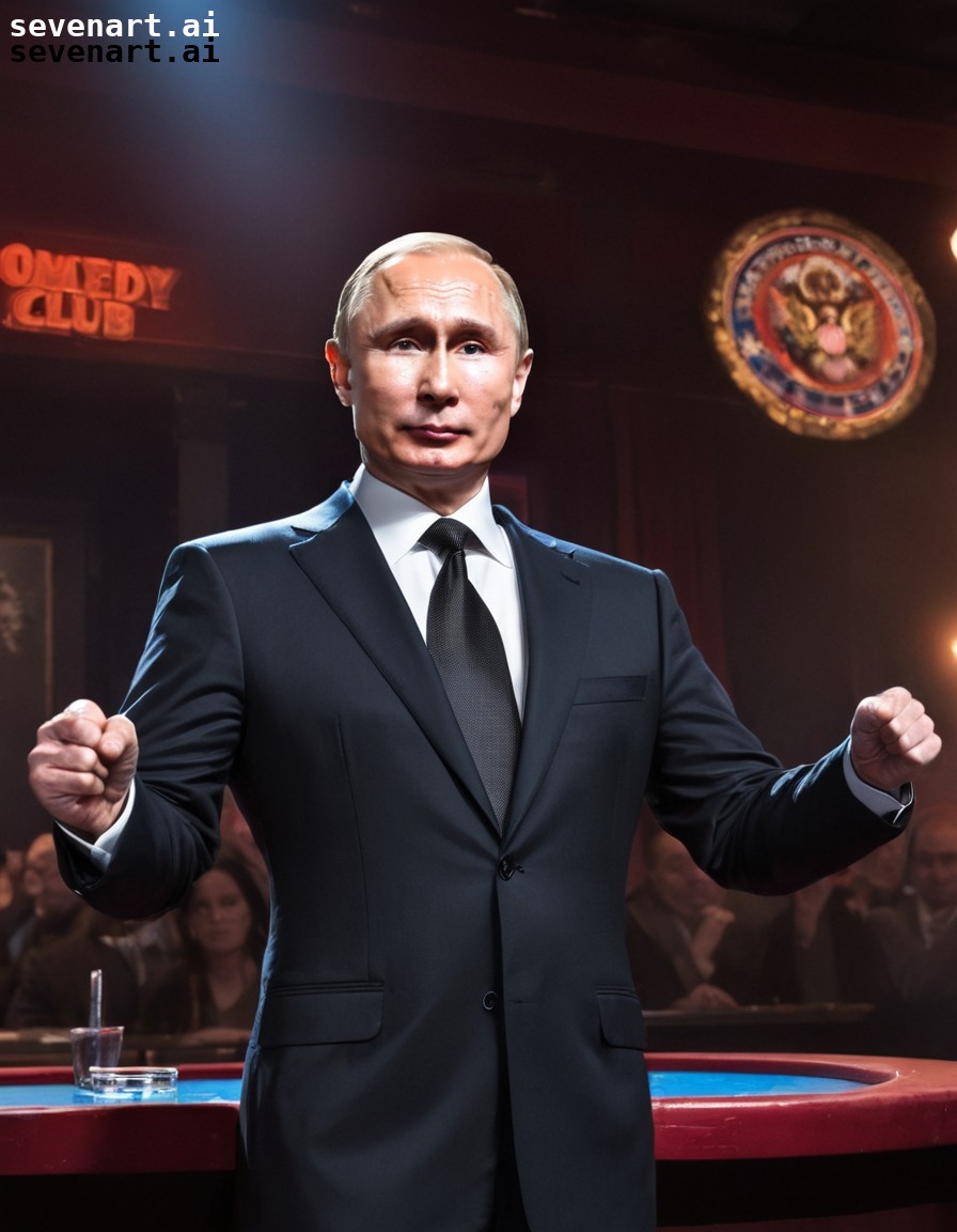 comedy, satire, politics, world affairs, performance, putin, russia, russian president