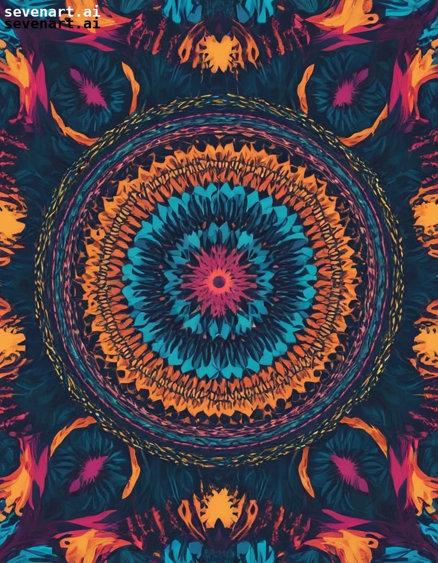 abstract, colorful, hypnotic, mesmerizing, geometric, hallucination