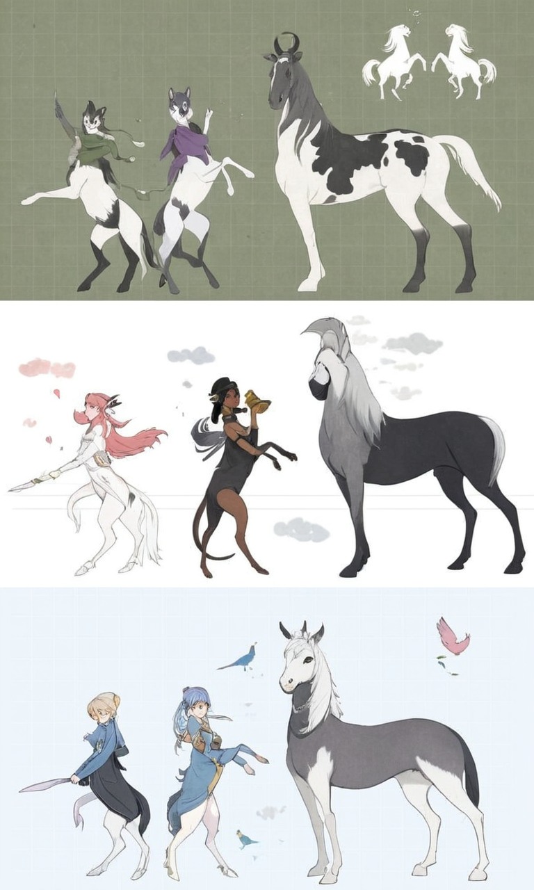 characterdesign, adoptable, horse, centaur, sale, auction, dragon, fairy, open, taur, western