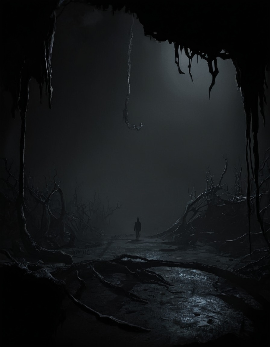 hell, limbo, dark, video game, surreal, puzzle, horror