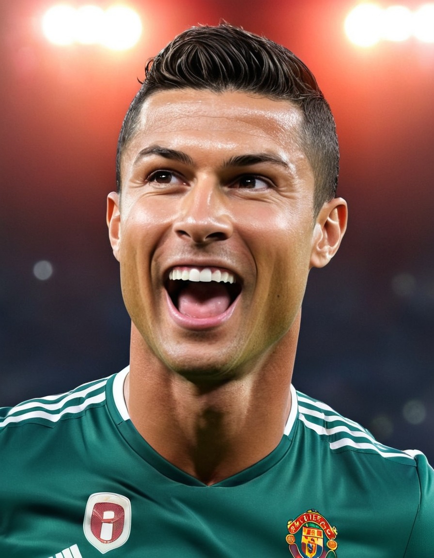 cristiano ronaldo, caricature, soccer, humor, sports, portuguese, celebrity