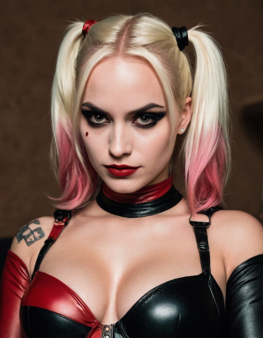 superhero, harley quinn, dc comics, defeated villain, comics, victory, combat