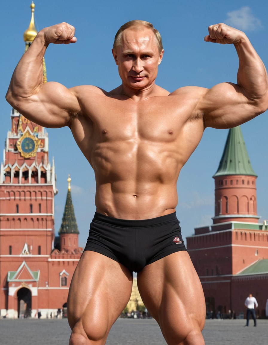 vladimir putin, bodybuilder, muscles, kremlin