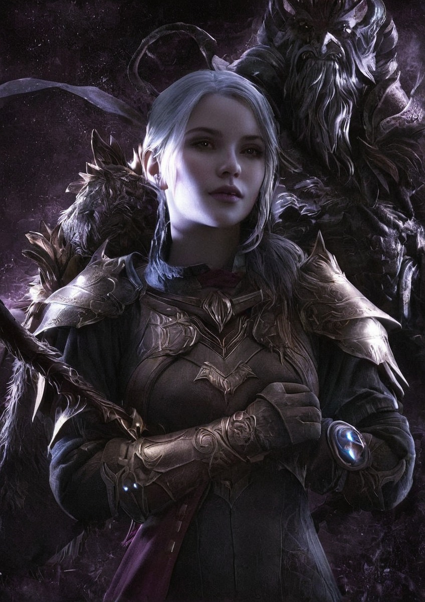 videogamefanart, magic, fantasyart, digitalart, fantasycharacter, fanart, portrait, elf, bg3, baldursgatefanart, baldursgate3, bg3fanart, minthara