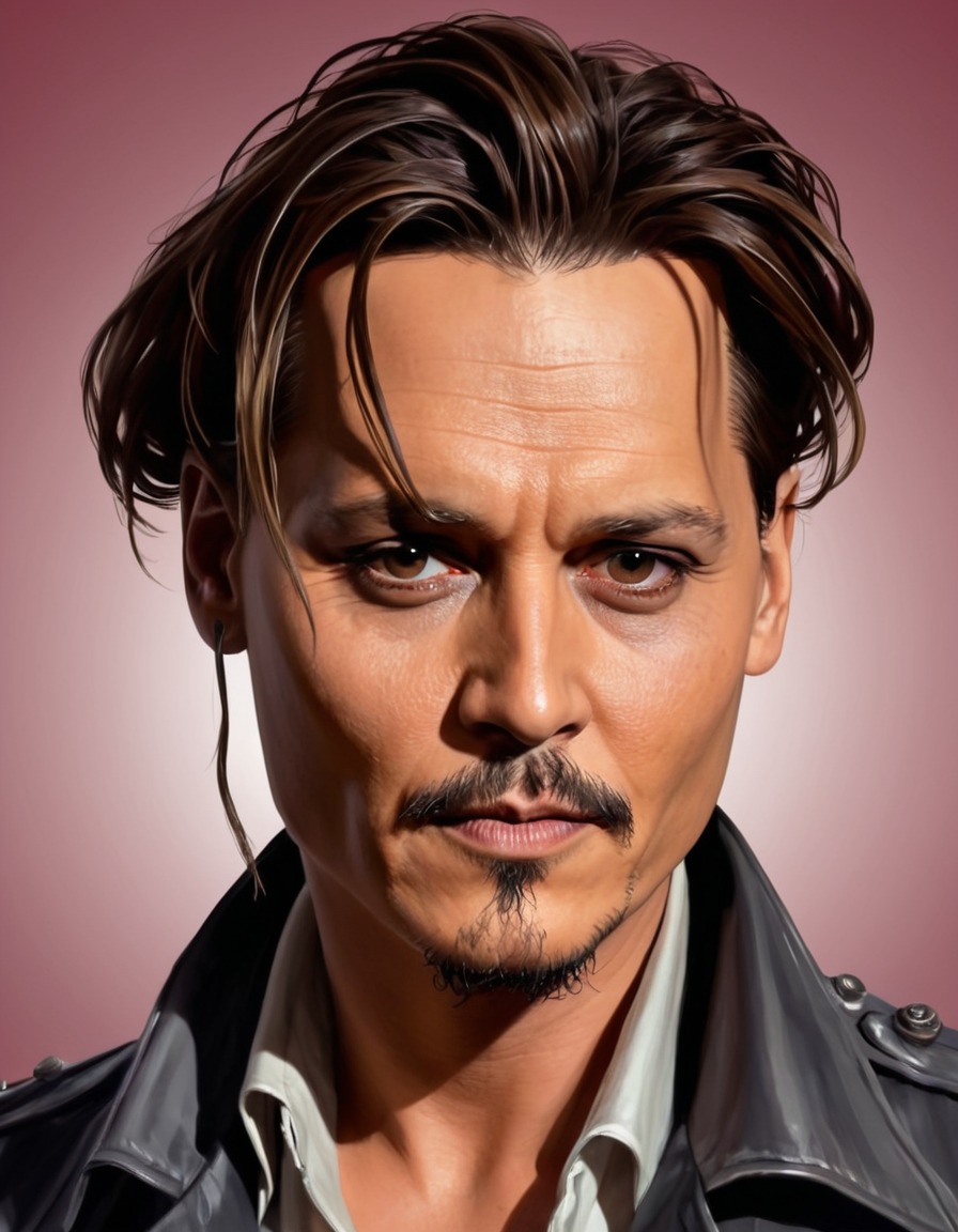 johnny depp, actor, humor, portraiture, celebrity, art, painting